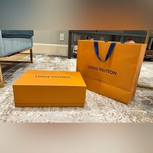 Authentic Louis Vuitton empty box and bag